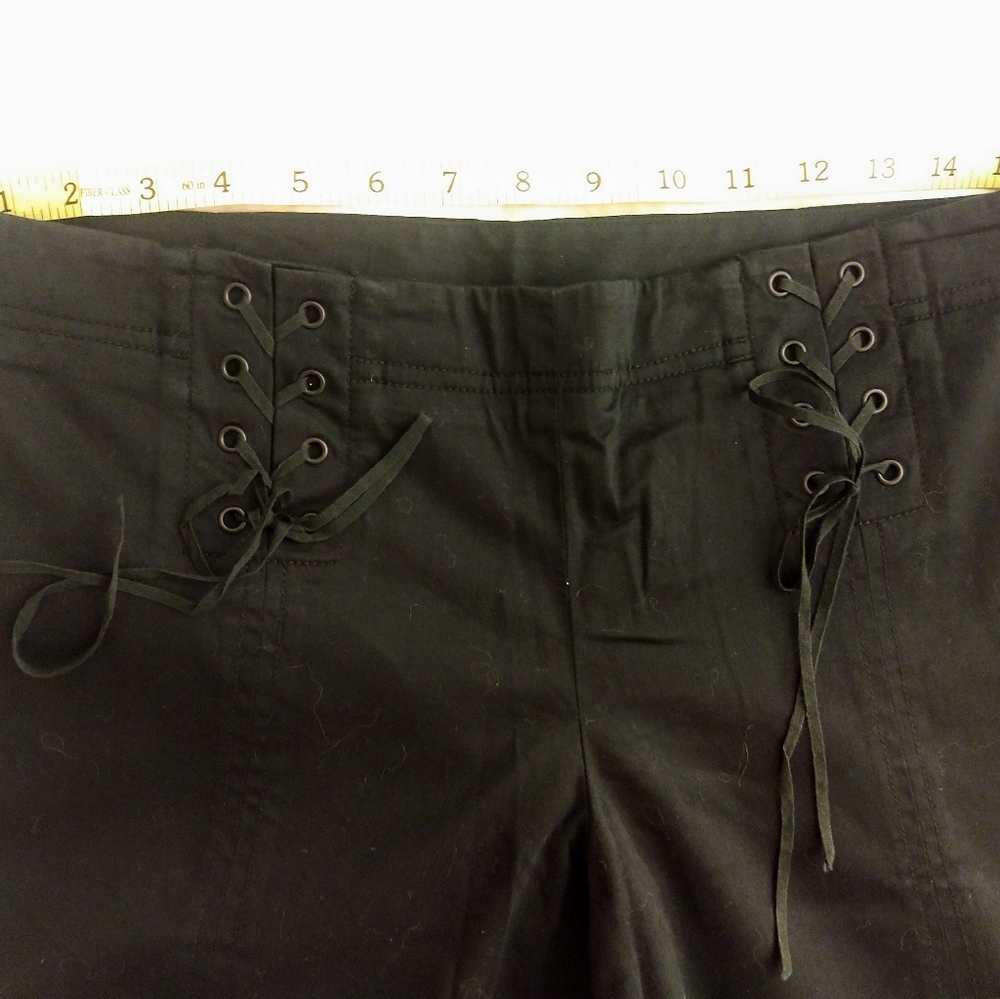 Laundry by Shelli Segal flared black pants size 8